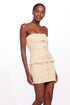 Strapless Tweed Mini Dress